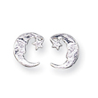 Sterling Silver Moon Mini Earrings