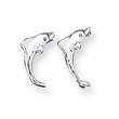 Sterling Silver Dolphin Mini Earrings