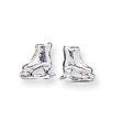 Sterling Silver Ice Skate Mini Earrings