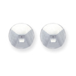 Sterling Silver Button Earrings