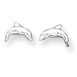 Sterling Silver Dolphin Mini Earrings