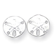 Sterling Silver Sand Dollar Mini Earrings