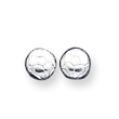 Sterling Silver  Soccer Ball Mini Earrings