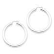 Sterling Silver 5x50 mm Round Hoop Earrings
