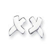 Sterling Silver X Earrings