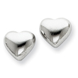 Sterling Silver Heart Post Earrings