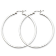 Sterling Silver 2mm Square Tube Hoop Earrings