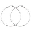 Sterling Silver 2mm Square Tube Hoop Earrings