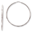 Sterling Silver Diamond Cut Hoop Earrings