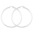 Sterling Silver 2.5mm Round Hoop Earrings