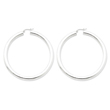 Sterling Silver 5.00mm Polished Hoop Earrings