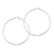 Sterling Silver 2mm Polished Diamond Cut Hoop Earrings