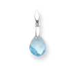 Sterling Silver Blue Cubic Zirconia Earrings