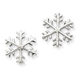 Sterling Silver Snowflake Post Earrings