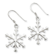 Sterling Silver Snowflake Dangle Earrings