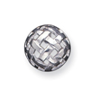 Sterling Silver 14mm Fancy Ball Post Earrings