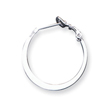 Sterling Silver Flat Hoop Earrings