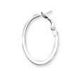 Sterling Silver Hoop Clip Back Earrings