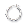 Sterling Silver Wrapped Hoop Earrings