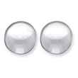 Sterling Silver Non-Pierced Button Earrings
