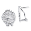 Sterling Silver Omega Back Earrings