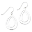 Sterling Silver Teardrop Dangle Earrings