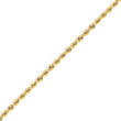 14k 2.25mm Handmade Regular Rope Chain