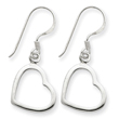 Sterling Silver Heart Dangle Earrings