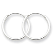 Sterling Silver 1.3mm Hoop Earrings