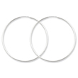 Sterling Silver 1.3mm Hoop Earrings