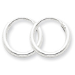 Sterling Silver 2mm Hoop Earrings