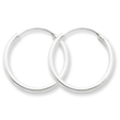 Sterling Silver 2mm Hoop Earrings