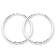 Sterling Silver 2mm Hoop Earrings