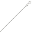 14K White Gold 1mm Singapore Chain