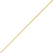 14K Gold 0.80mm Spiga Pendant Anklet