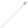 14K White Gold Carded Cable Rope Chain