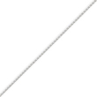 14K White Gold 0.8mm Diamond Cut Cable Chain
