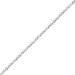 14K White Gold 0.75mm Diamond Cut Cable Chain