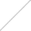 14K White Gold 1.45mm Diamond Cut Cable Chain