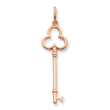 Sterling Silver and Rose Vermeil Key Pendant