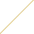 14K Gold 1.5mm Diamond Cut Wheat Chain