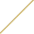 14K Gold 2mm Box Bracelet