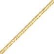 14K Gold  4.5mm Concave Anchor Chain