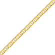 14K Gold 6.25mm Concave Anchor Chain