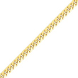 14K Gold 8mm Domed Curb Bracelet