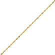 14K Gold 1.5mm Diamond Cut Extra-Lite Rope Chain