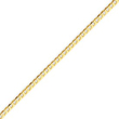 14K Gold 2.2mm Beveled Curb Chain