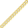 14K Gold 8mm Beveled Curb Bracelet