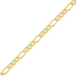 14K Gold 7mm Flat Figaro Chain