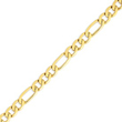 14K Gold 8.75mm Flat Figaro Bracelet